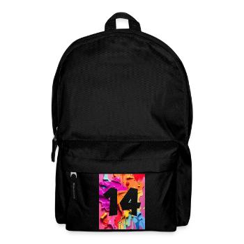 NO. 14 NUMBER 14 COLORFUL 14TH BIRTHDAY - Backpack - black - Front