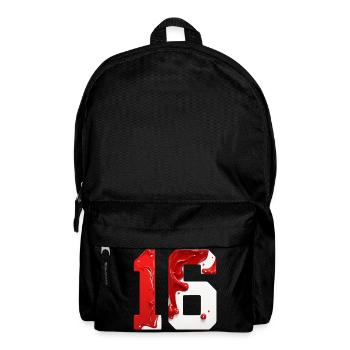 NO. 16 NUMBER 16 RED WHITE 16TH BIRTHDAY - Backpack - black - Front