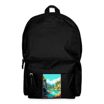Peneda Geres Nationalpark Portugal Reiseplakat - Rucksack - Schwarz - Vorne