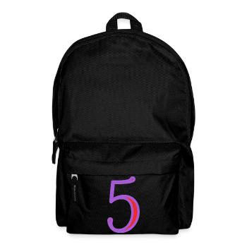 5. 5 YEARS. 5th ANNIVERSARY. 5 YEAR ANNIVERSARY - Backpack - black - Front