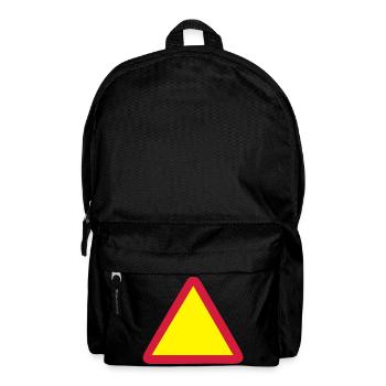 blanco schild - Rucksack - Schwarz - Vorne