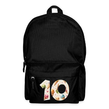 EISCREME NUMMER 10 JAHRE EIS 10. GEBURTSTAG - Rucksack - Schwarz - Vorne