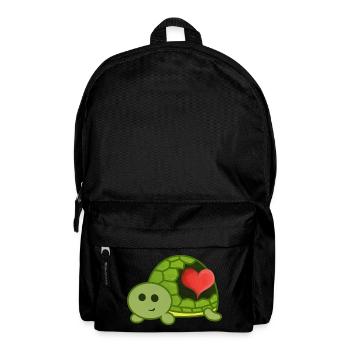 Ein Herz für Schildkröten - Rucksack - Schwarz - Vorne