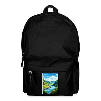 Tal der Giganten Baumwipfelpfade Reiseposter - Rucksack - Schwarz - Vorne