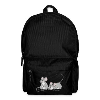 Maus Mäuschen Kinder Frauen Geburtstag - Rucksack - Schwarz - Vorne