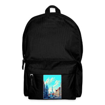 Bruxelles Belgique Poster de voyage vintage souvenir - Sac à dos - noir - Devant