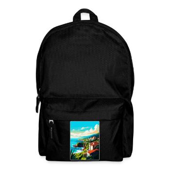 Affiche de voyage vintage de Sao Miguel Portugal Souvenir - Sac à dos - noir - Devant