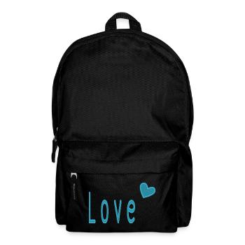 VALENTINSTAG. ICH LIEBE DICH. ICH LIEBE DICH. LIEBE. LIEBE - Rucksack - Schwarz - Vorne