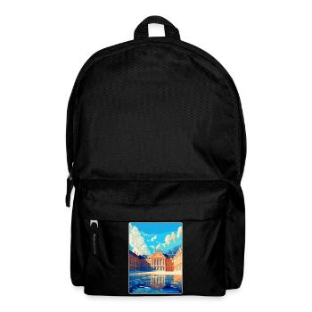 Versailles Frankreich Vintage Reiseplakat Souvenir - Rucksack - Schwarz - Vorne