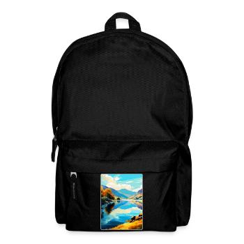 Ullswater Lake District Travel Poster Souvenir WPA - Backpack - black - Front