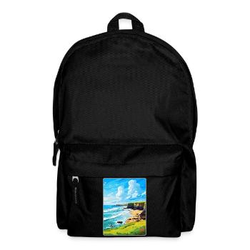 Bude Cornwall, England, Vereinigtes Königreich, Reiseposter, Souvenir - Rucksack - Schwarz - Vorne