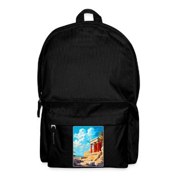 Knossos Palace Greece Vintage Travel Poster WPA - Backpack - black - Front