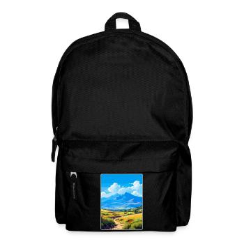 Mount Ida Greece Vintage Travel Poster Souvenir - Backpack - black - Front
