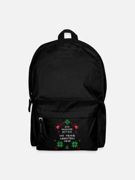 Weihnachten zu Hause ist da wo meine Liebsten sind - Rucksack - Schwarz