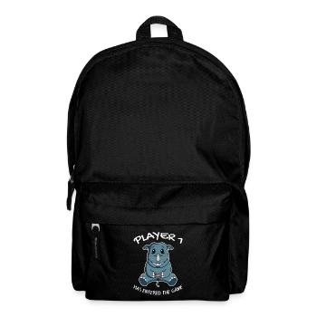Spieler 1 hat das Spiel Betreten Baby Nashorn - Rucksack - Schwarz - Vorne