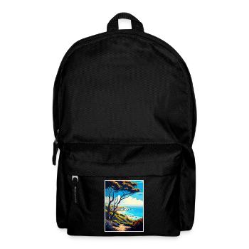 Carpinteria Bluffs Kalifornien Reiseposter - Rucksack - Schwarz - Vorne
