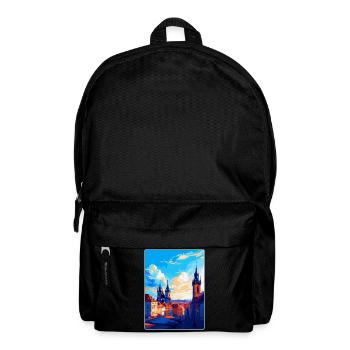 Prague Czech Republic Vintage Travel Poster WPA - Backpack - black - Front