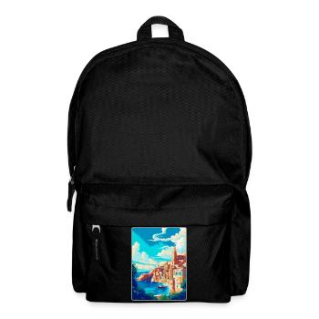 La Valette Malte Affiche de voyage vintage Souvenir WPA - Sac à dos - noir - Devant