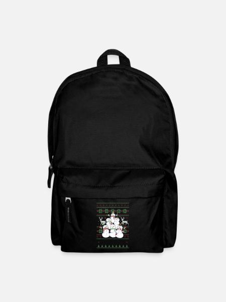 Schneemann Ugly Christmas - Rucksack - Schwarz