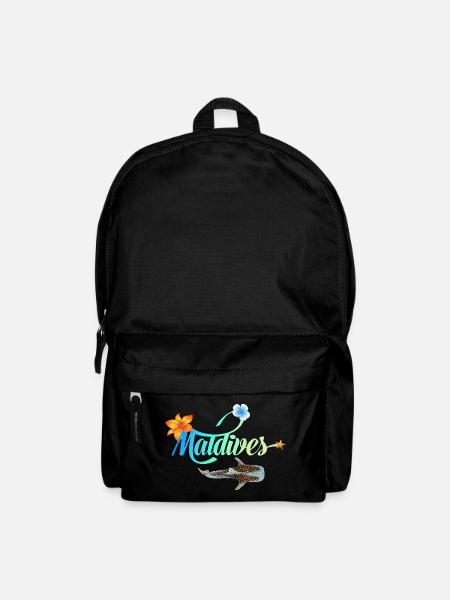 Malediven Tropischer Meeresglanz Walhai Souvenir - Rucksack - Schwarz