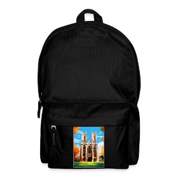 Westminster Abbey London England Großbritannien Reiseplakat - Rucksack - Schwarz - Vorne