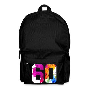 NUMMER 60 JAHRE ALT 60. GEBURTSTAG - Rucksack - Schwarz - Vorne