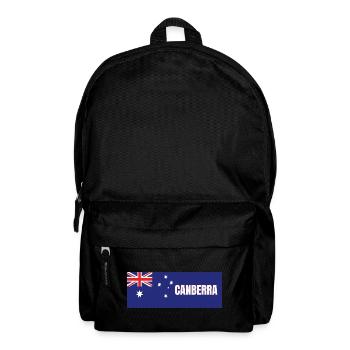Canberra City in Australian Flag - Backpack - black - Front