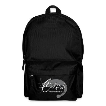 Wels Waller angeln Sportfischen Flussmonster - Rucksack - Schwarz - Vorne