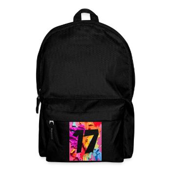 NO. 17 NUMBER 17 COLORFUL 17TH BIRTHDAY - Backpack - black - Front