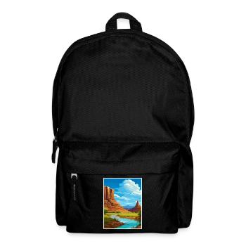 San Juan River Utah Vintage Reiseposter Souvenir - Rucksack - Schwarz - Vorne