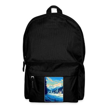 Kitzbühel Autriche Affiche de voyage vintage souvenir - Sac à dos - noir - Devant