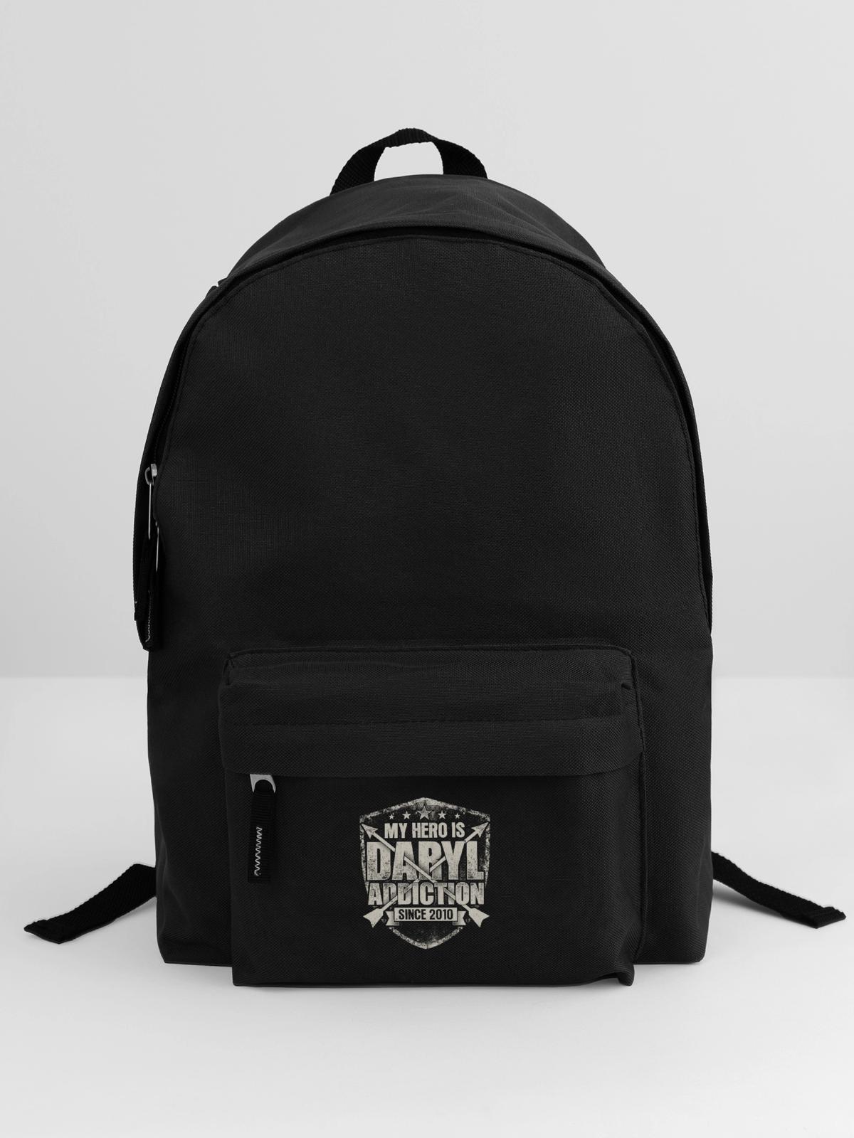 Mein Held ist Daryl - Rucksack - Schwarz - Vorne