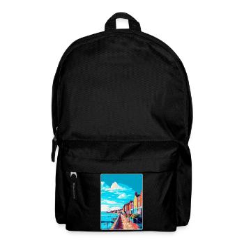Weymouth England Uk Vintage Reiseposter Souvenir - Rucksack - Schwarz - Vorne