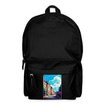 Chipping Norton England Uk Travel Poster Souvenir - Backpack - black - Front