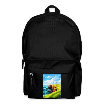 Dunnet Head Schottland Großbritannien Reiseposter Souvenir WPA - Rucksack - Schwarz - Vorne