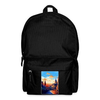 Edinburgh Schottland Großbritannien Reiseposter Souvenir WPA - Rucksack - Schwarz - Vorne