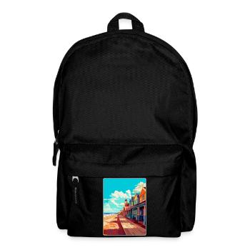 Great Yarmouth England Uk Reiseposter Souvenir - Rucksack - Schwarz - Vorne