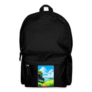Mount Edgcumbe Country Park Reiseposter Souvenir - Rucksack - Schwarz - Vorne