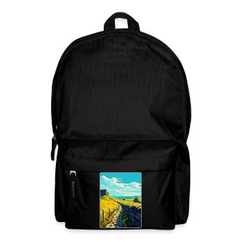 Hadrian England Großbritannien Reise Poster Souvenir WPA - Rucksack - Schwarz - Vorne