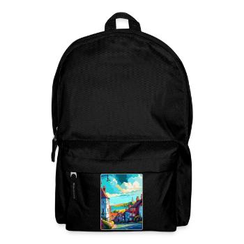 Lewes England Uk Vintage Reiseposter Souvenir - Rucksack - Schwarz - Vorne