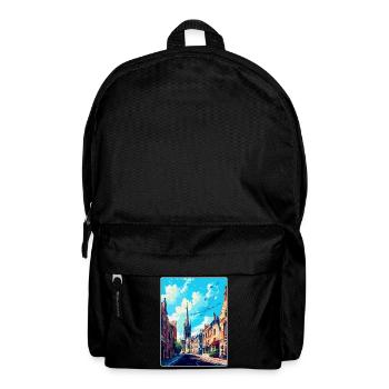 Oxford England Uk Vintage Travel Poster Souvenir - Backpack - black - Front