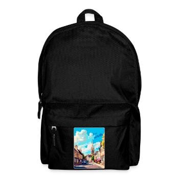 Tetbury England Uk Vintage Reise Poster Souvenir - Rucksack - Schwarz - Vorne