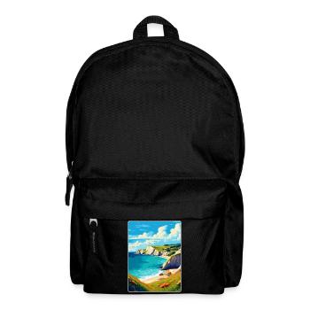 Lulworth Cove, England, Vereinigtes Königreich, Reiseposter, Souvenir - Rucksack - Schwarz - Vorne