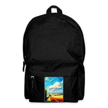 Lincolnshire Wolds Vintage Reiseposter Souvenir - Rucksack - Schwarz - Vorne