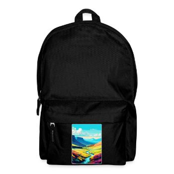Brecon Beacons Wales Uk Travel Poster Souvenir WPA - Backpack - black - Front