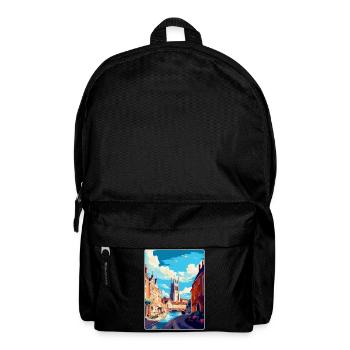Exeter England Uk Vintage Reiseposter Souvenir - Rucksack - Schwarz - Vorne