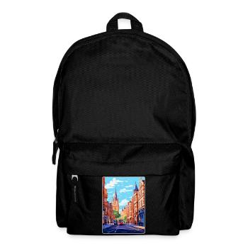 Oxford Street England Uk Vintage Reiseplakat WPA - Rucksack - Schwarz - Vorne