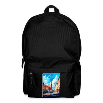 Ostrava Czech Republic Vintage Travel Poster WPA - Backpack - black - Front
