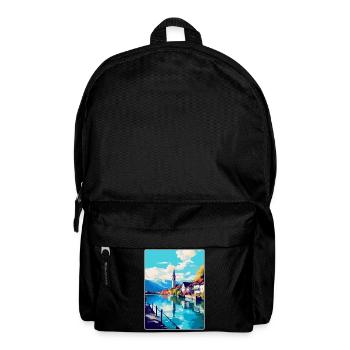 Thun Schweiz Vintage Reiseplakat Souvenir - Rucksack - Schwarz - Vorne