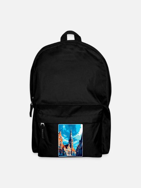 Middelburg Niederlande Vintage Reiseplakat WPA - Rucksack - Schwarz